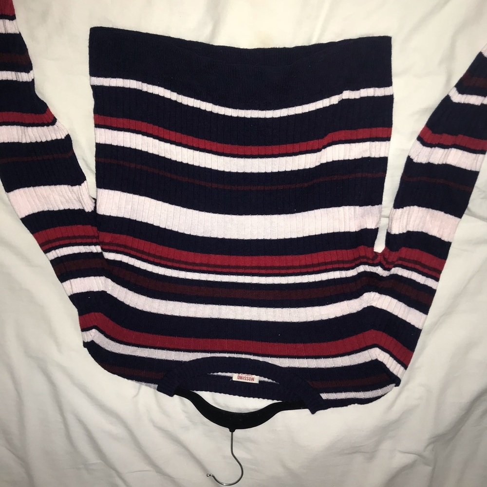 Mossimo Red White & Blue Sweater Size M